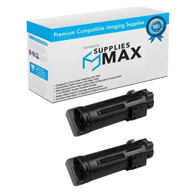 SuppliesMax SuppliesMax 106R03480_2PK Black High Yield Toner Cartridge 2 Pack 5500 Pages — product photo