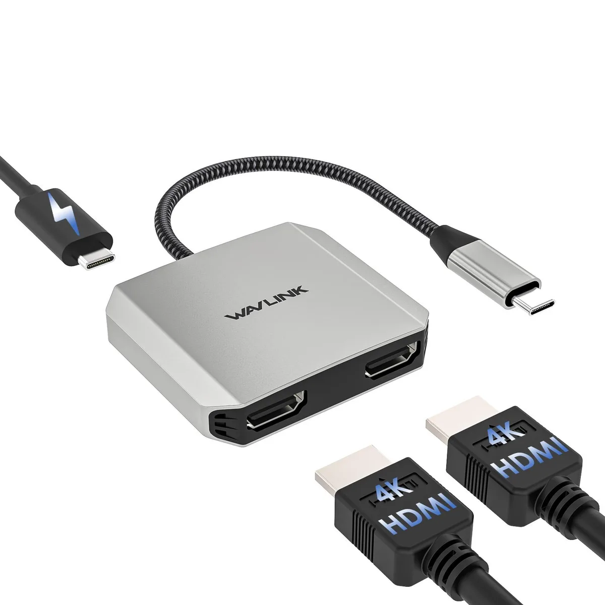 Wavlink Wavlink UH510-A(MAX) USB-C dual HDMI adapter 95W PD — product photo
