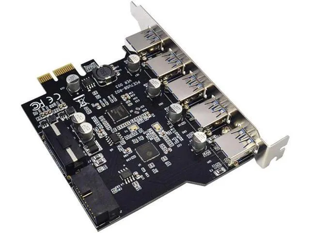 LORDWORLD LORDWORLD 5 Port PCI-E to USB 3.0 Hub 5 Gbps — product photo