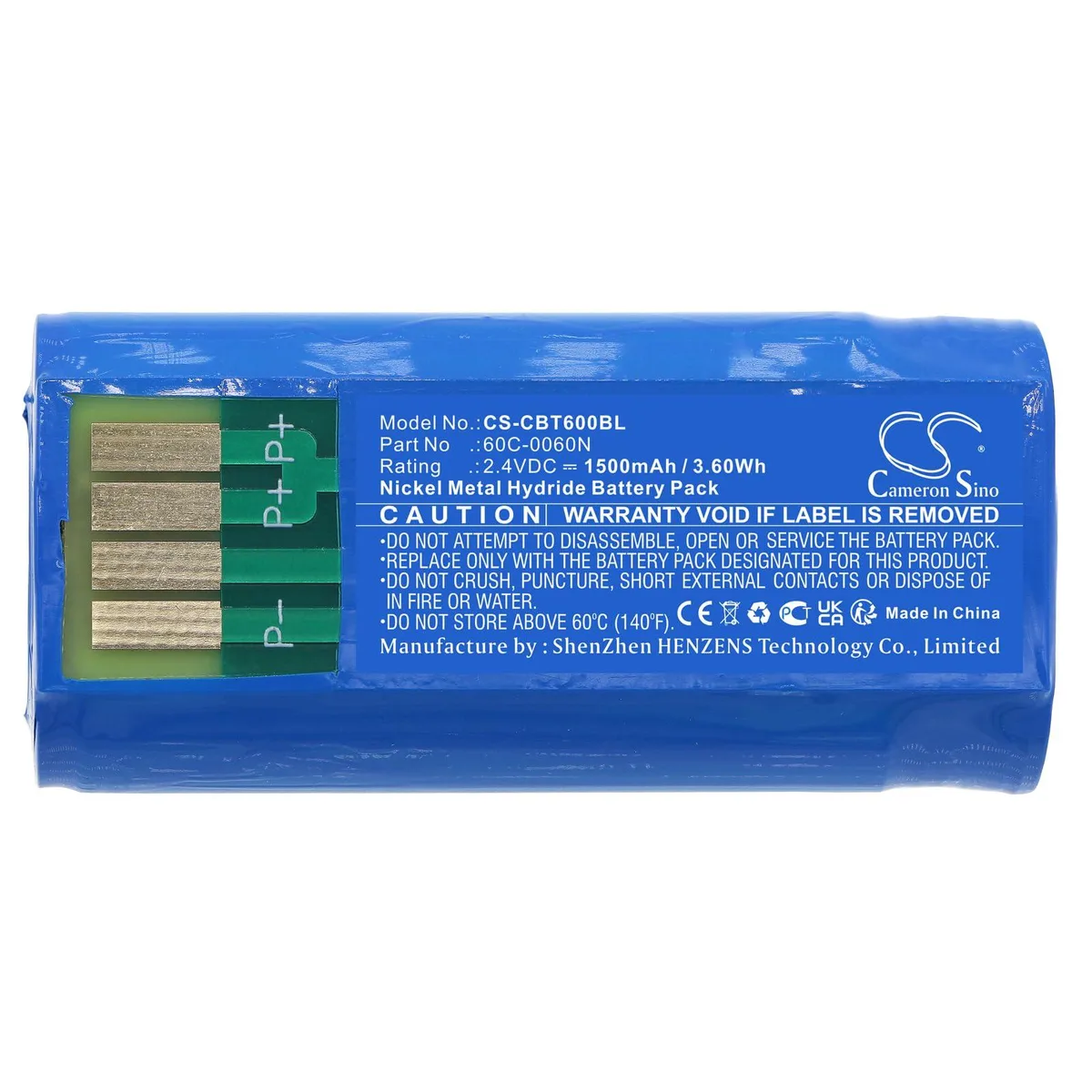  Cameron Sino 70C-0003KIT-C 1500mAh 2.4V battery — product photo