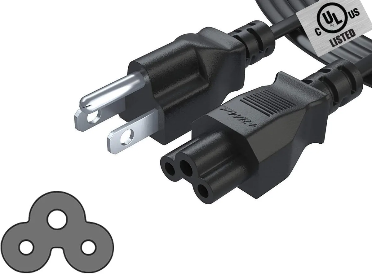  PWR+ 3PR-UL AC Power Cord 6ft C5 to NEMA 5-15P — product photo