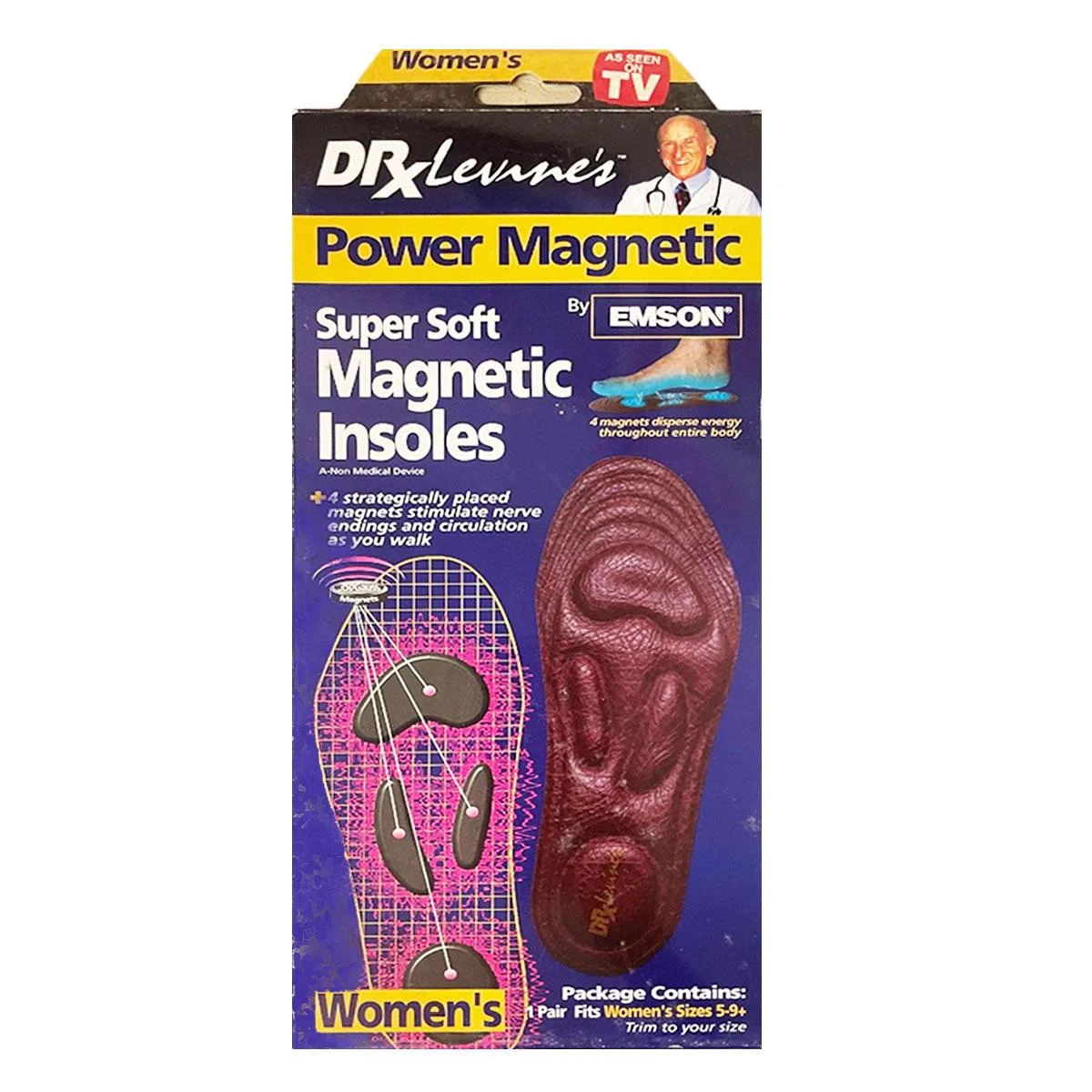 Emson Emson 7353 Magnetic Therapy Insoles Womens shoe accessory — product photo