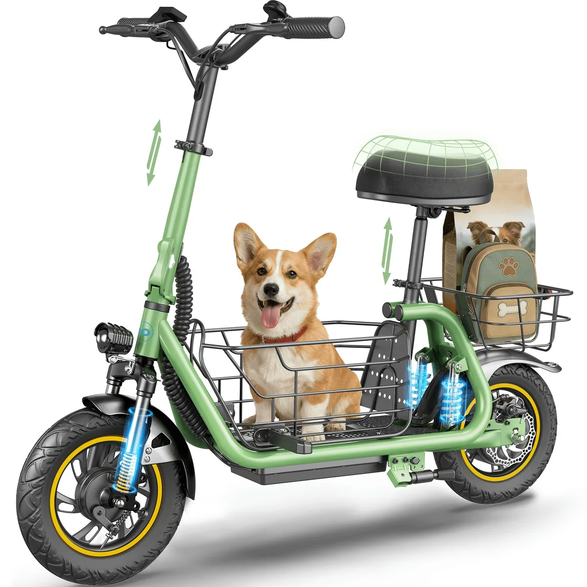 URBANMAX URBANMAX C1Pro-Green electric scooter 550W 36V 10.4Ah 20-25 mile range — product photo