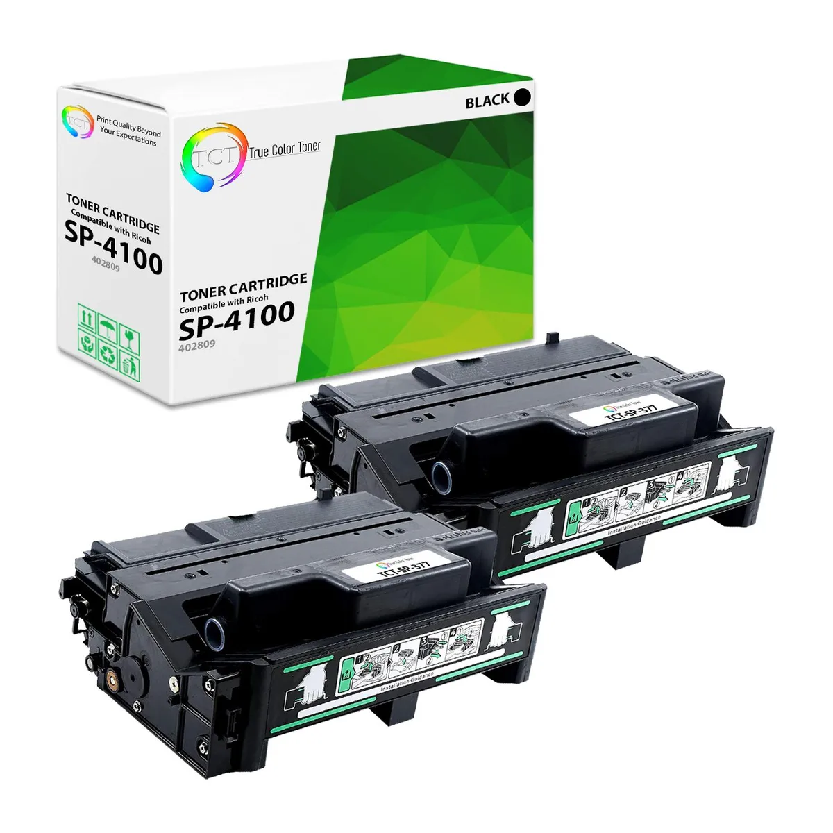True Color Toner True Color Toner 402809 Black Toner Cartridge 2 Pack 15000 Pages — product photo