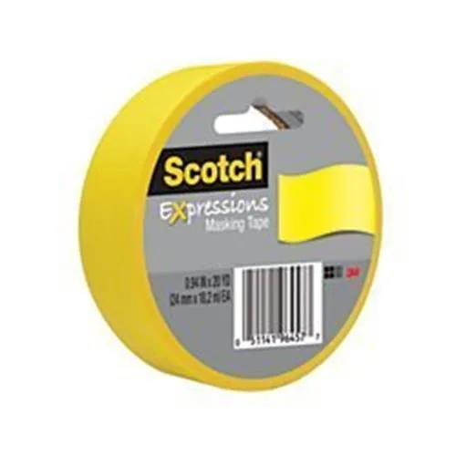 3M 3M Scotch Expressions Masking Tape .94" x 20 yds Yellow 3437-PYL — product photo