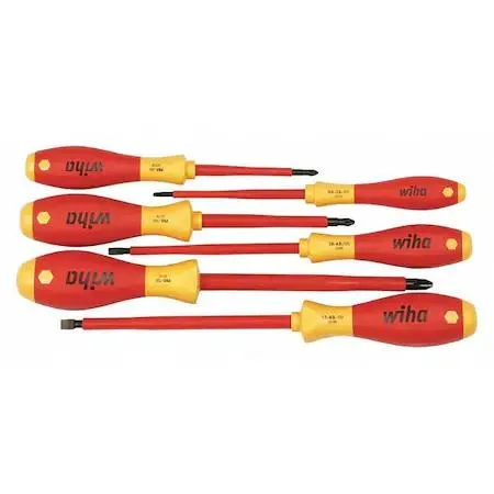 Wiha Tools Wiha Tools 32092 Insulated Screwdriver Set 6 pcs Slotted Phillips — product photo