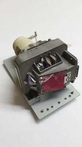 Rectangular projector lamp module with black housing and clear glass lens