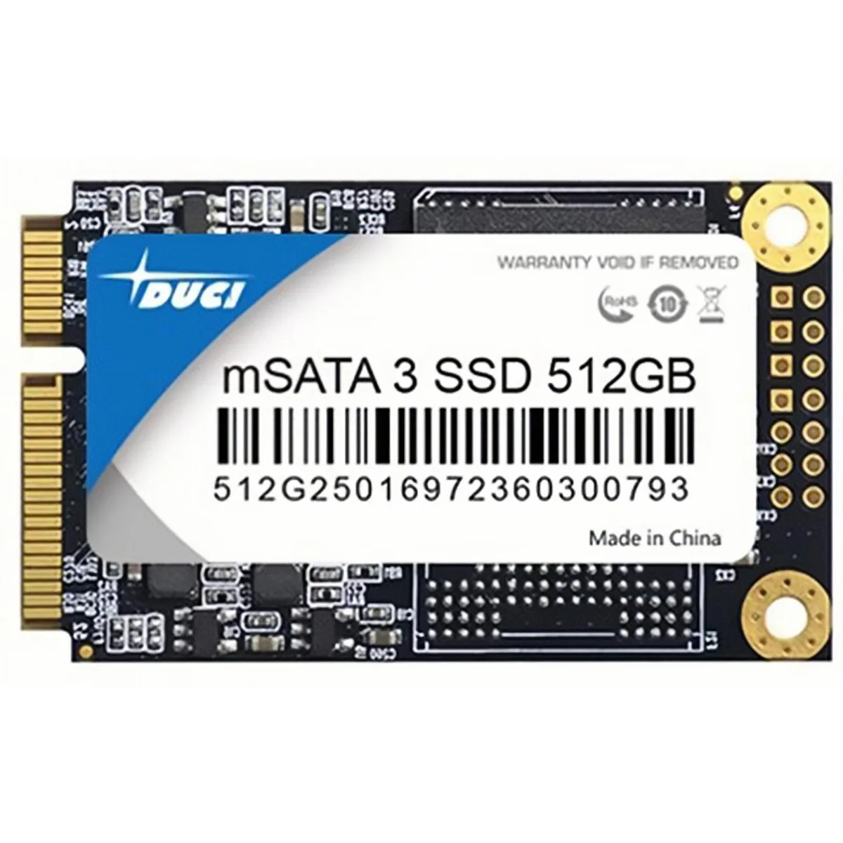 DUCI DUCI mSATA 512GB internal SSD Black — product photo