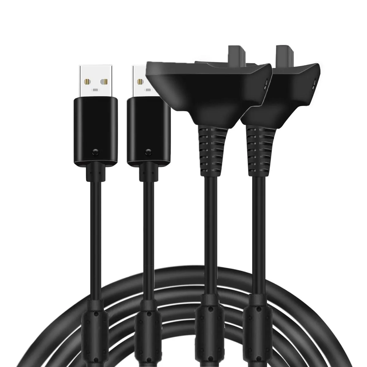 Lian-Li 360-CONTROLLER-CABLE Xbox 360 Wireless Controller Charging Cable 6 ft 2 Pack — product photo