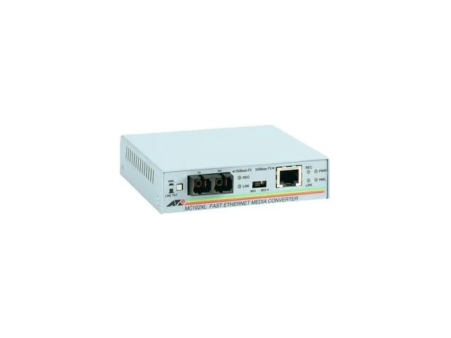 Allied Telesis Allied Telesis AT-MC102XL-90 Fast Ethernet Media Converter 100Base-FX 1.24 Mile — product photo
