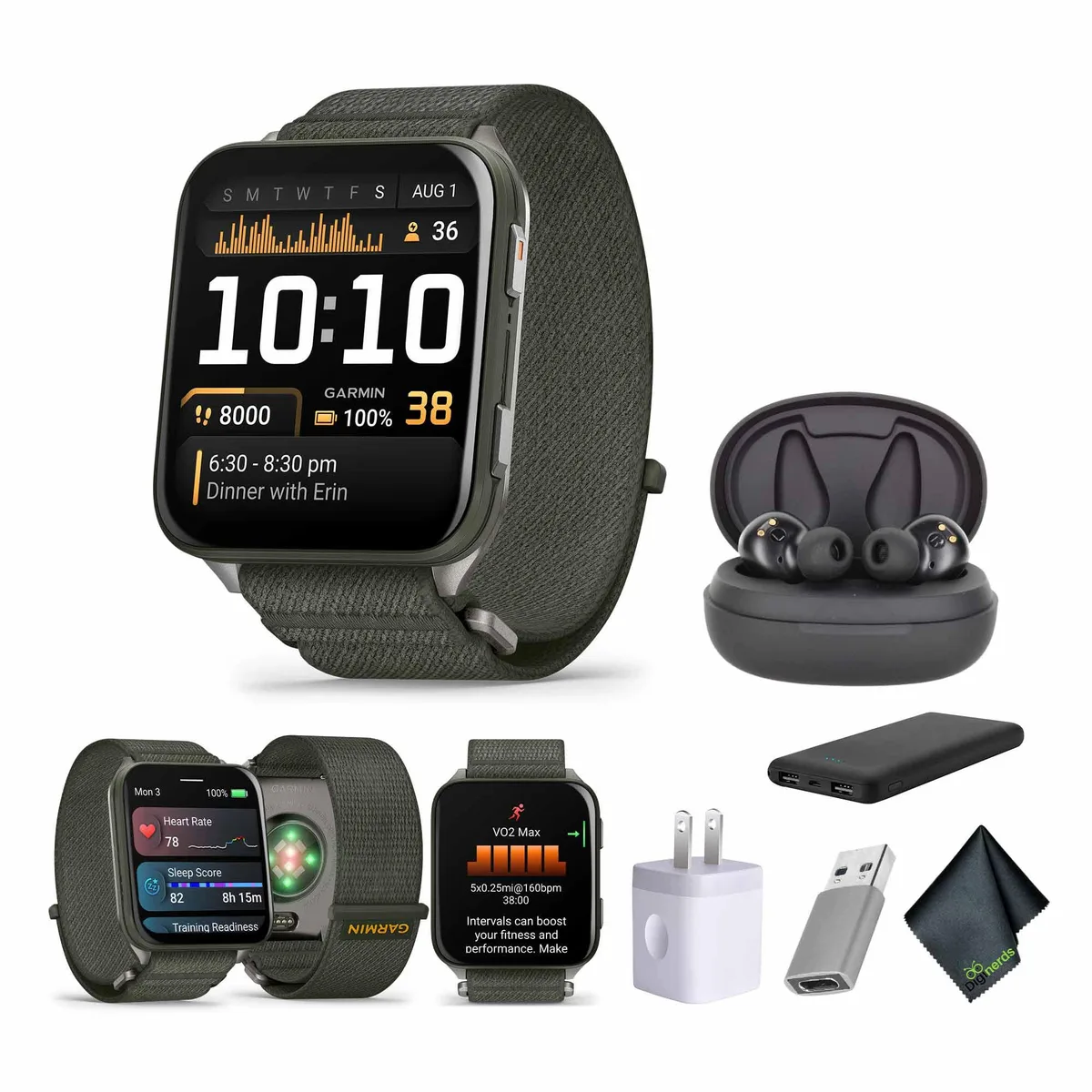 Garmin Garmin Venu X1 Smartwatch Moss with Titanium Caseback — product photo