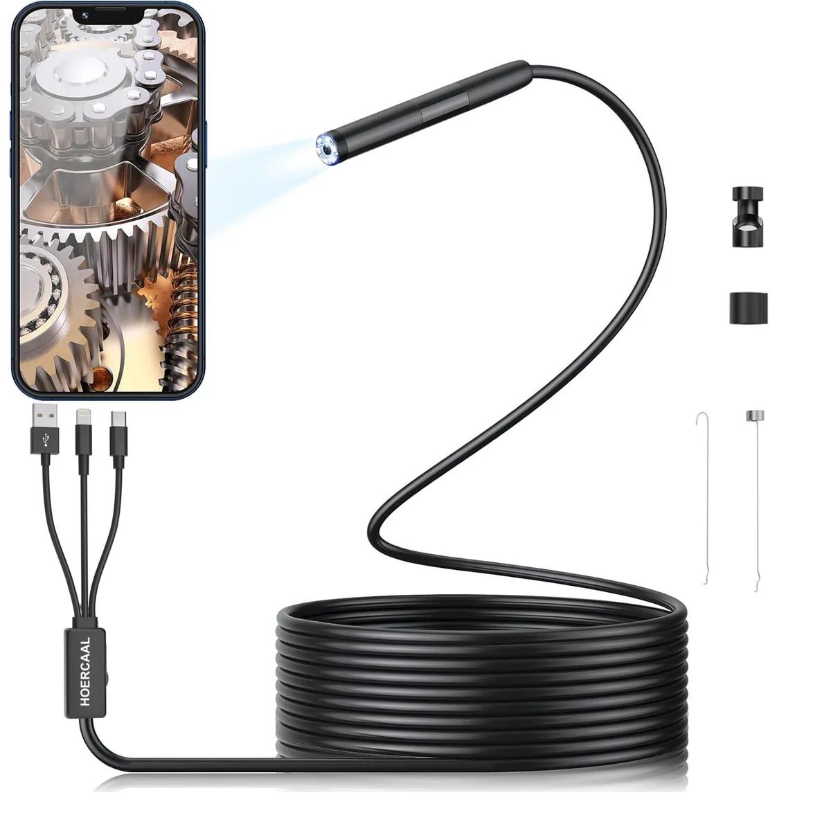 HOERCAAL NK-5002Pro 1920P IP67 16.5FT Endoscope Camera — product photo