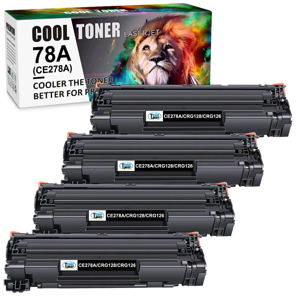 Cool Toner Cool Toner CE278A 4PK high-yield black toner scanner supply — product photo