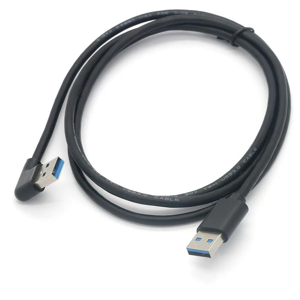 Vszerda Vszerda USB 3.0 Type-A Male to Male Cable 4.9ft 90° Right Angle — product photo