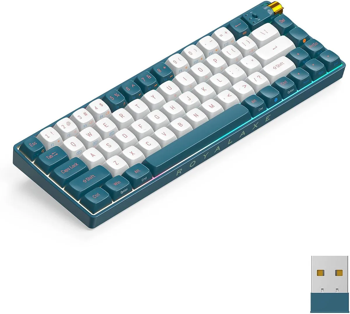 BFKK BFKK 67 Keys TKL Mechanical Gaming Keyboard Whale Blue — product photo