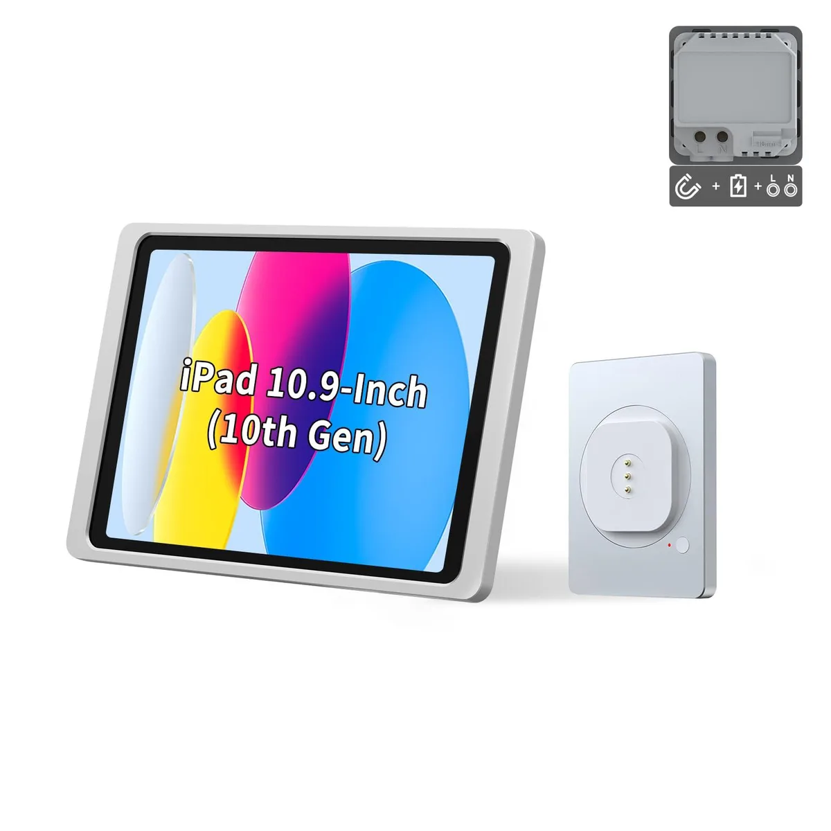EMONITA EMONITA AC Magnetic iPad Wall Mount 10.9" 18W Silver — product photo