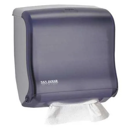 San Jamar San Jamar Ultrafold Fusion C-Fold Multifold Towel Dispenser 11.5" Black — product photo