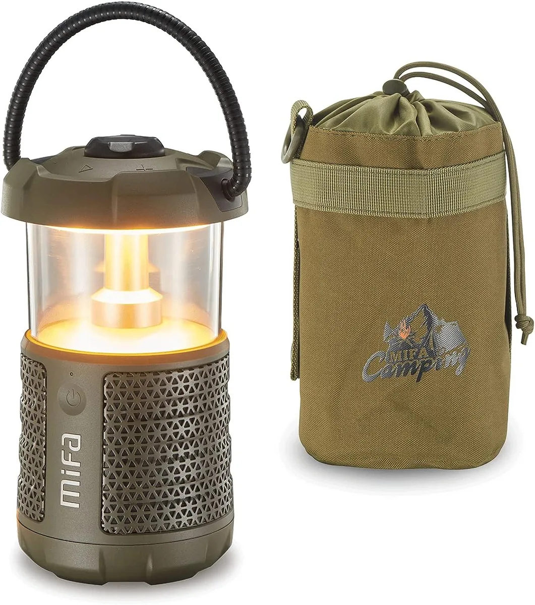 MIFA MIFA WildCamping Lantern Speaker Green Bluetooth 5.3 38hrs IPX7 9600mAh — product photo