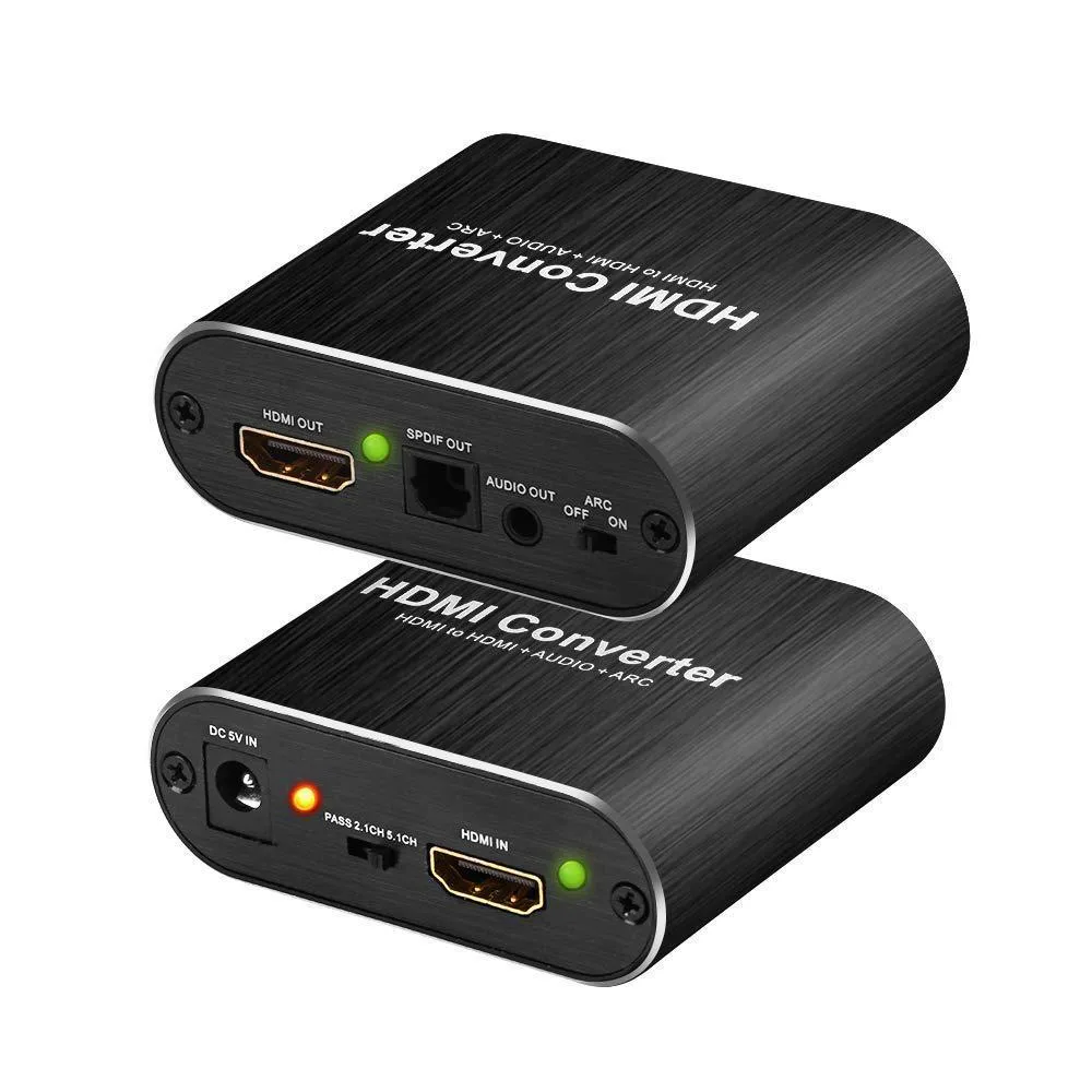 LUOM LUOM OZV8 HDMI Audio Extractor 4K 60Hz 18Gbps SPDIF 3.5mm AUX — product photo
