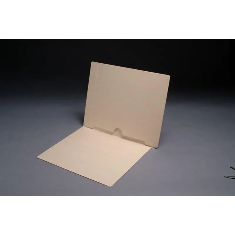 Box of fifty manila file folders with reinforced end tabs and full back pockets