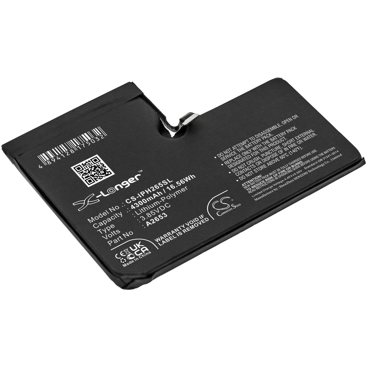 Cameron &amp; Co Cameron &amp; Co DS-CS-IPH265SL 4.3 Ah cell phone battery — product photo