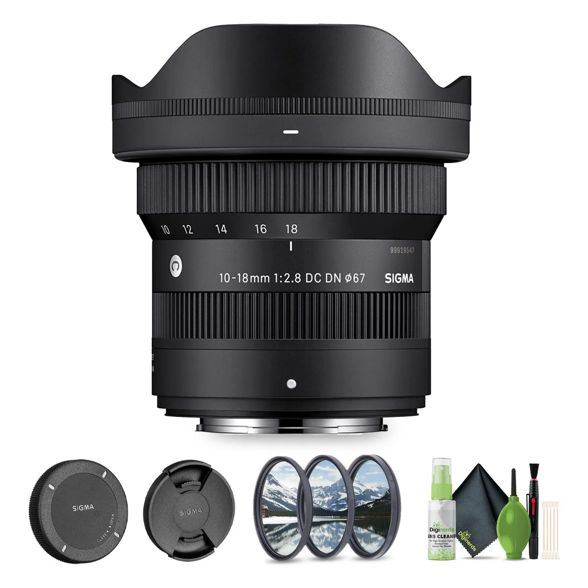 SIGMA SIGMA 10-18mm f/2.8 DC DN Contemporary FUJIFILM X Bundle 2 camera lens — product photo