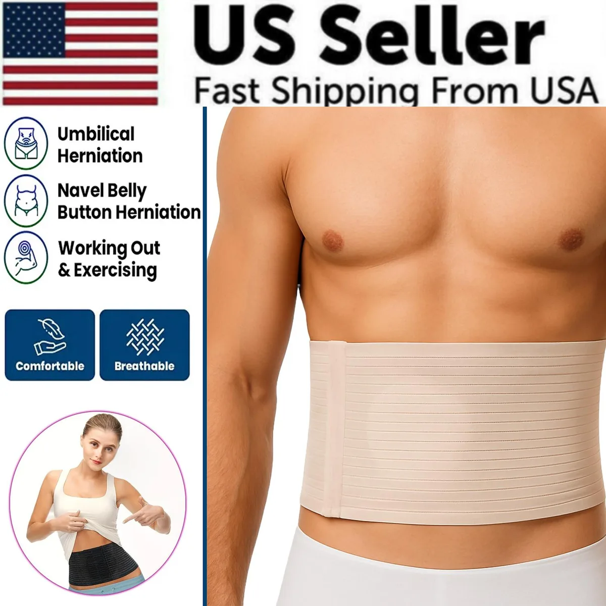 The Perfect Part The Perfect Part Umbilical Hernia Support 40-pack L/XL/XXL 40"-54 — product photo