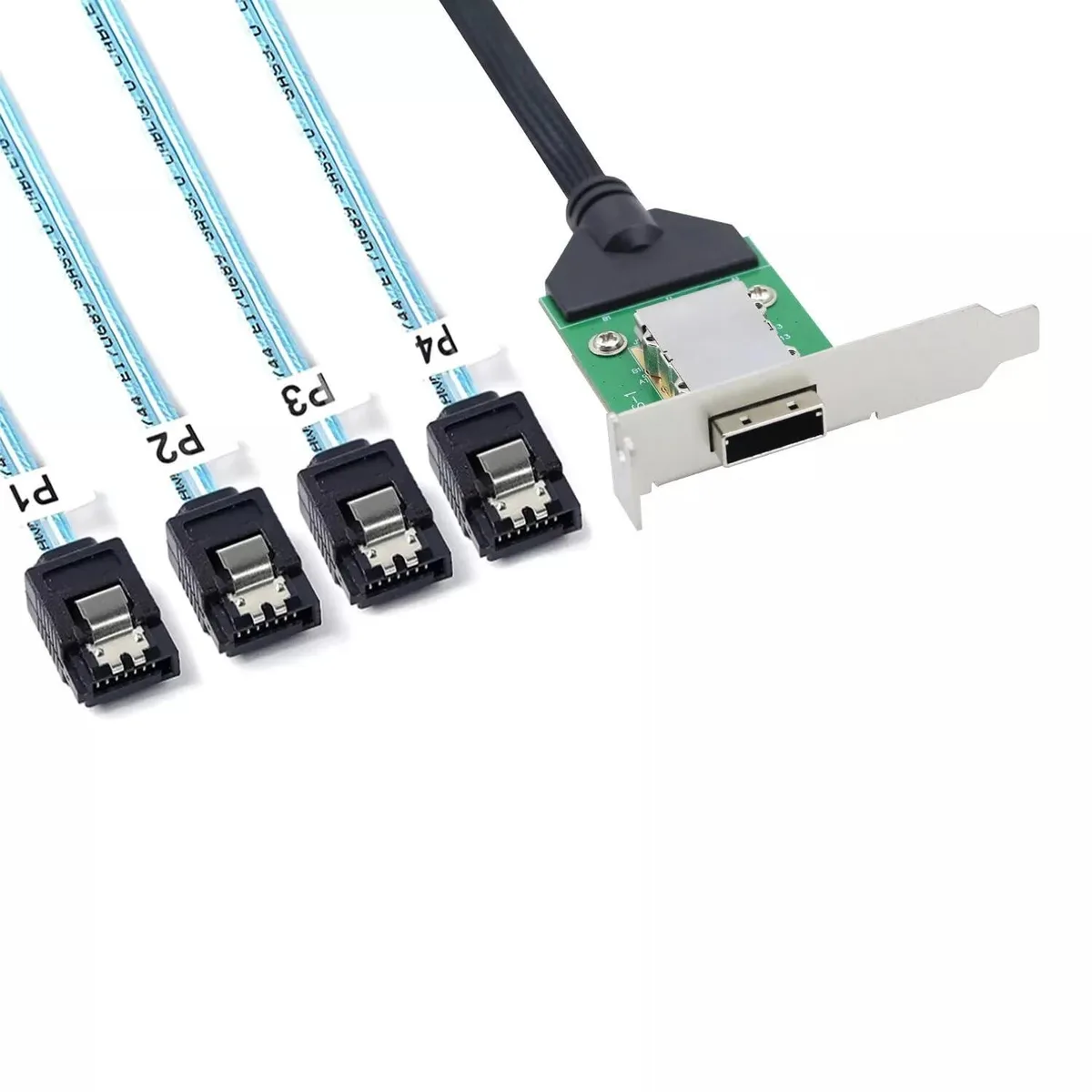 Vszerda Vszerda Mini SAS SFF-8088 26-Pin Female to 4 SATA Cable 50CM — product photo