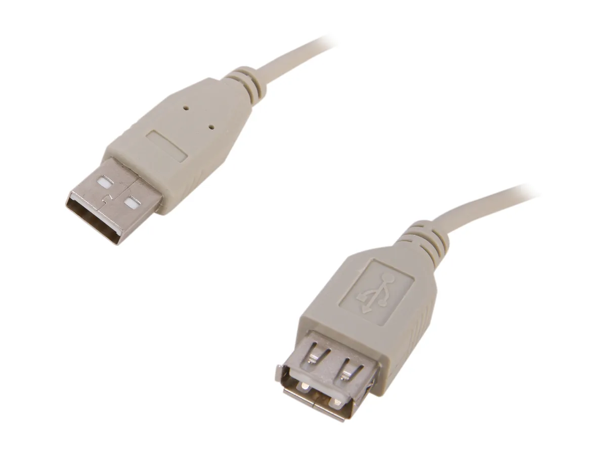 Link Depot Corp. Link Depot Corp. USB-10-MF usb cable 5m beige male to female 2.0 480Mbps 22AWG — product photo