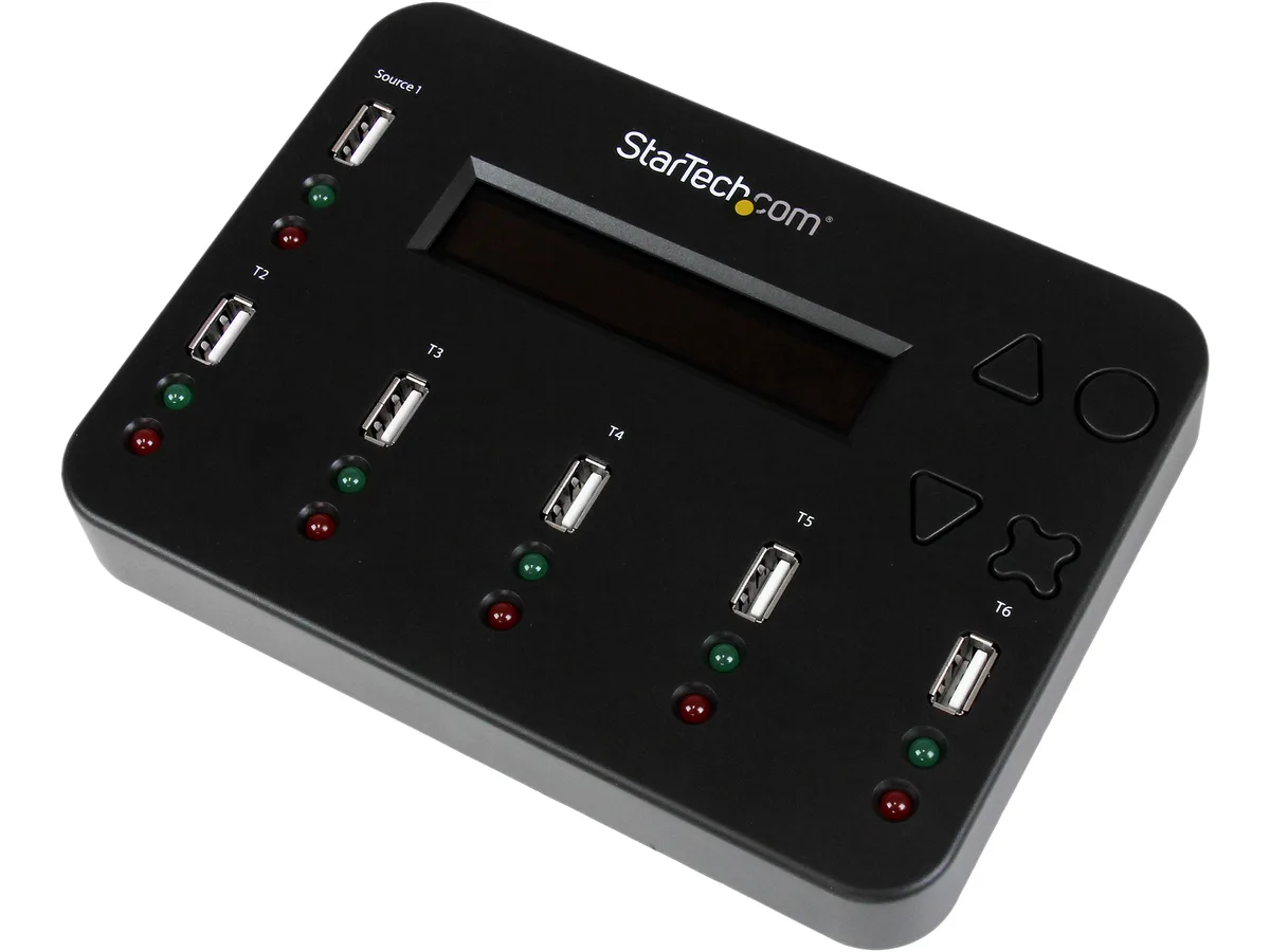 STARTECH STARTECH USBDUP15 1:5 USB Flash Drive Duplicator Eraser 6 Slots — product photo