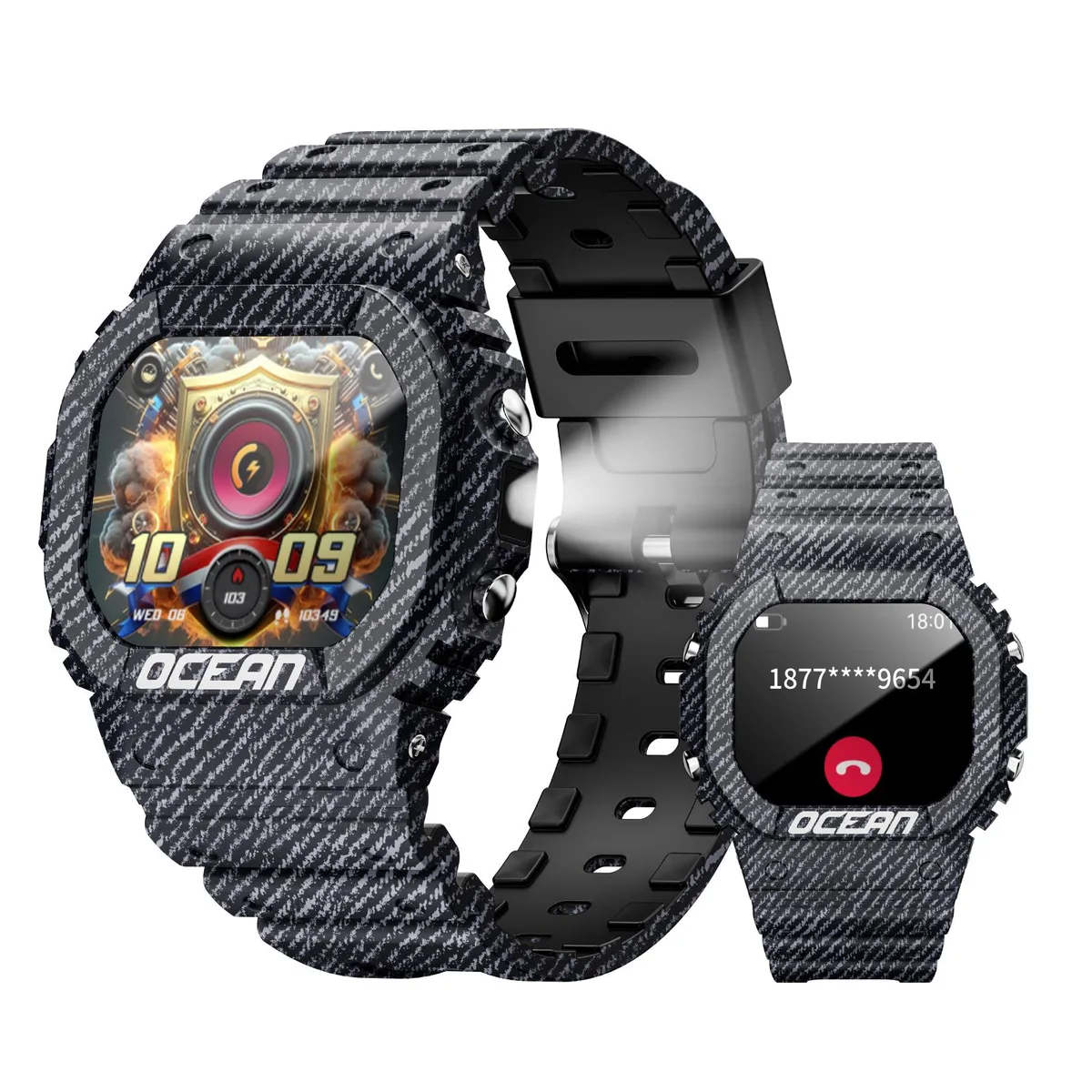 LOKMAT LOKMAT Ocean smart watch 1.75" Blue IP68 Bluetooth 5.2 — product photo