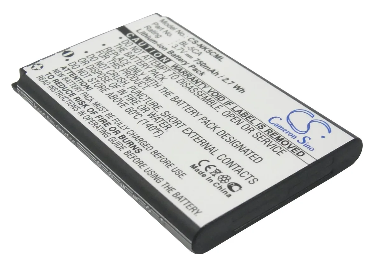 CameronSino CameronSino 750mAh Li-Ion cell phone battery for Nokia 1280 X2-05 C2-06 C1-00 LD-3W C2 — product photo