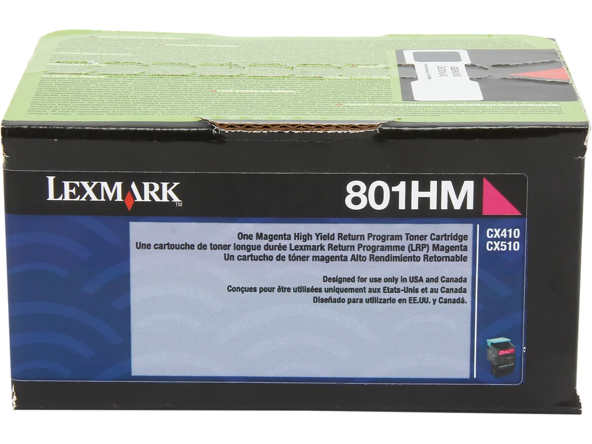 Lexmark Lexmark 80C1HM0 Magenta High Yield Toner Cartridge 3000 Pages — product photo