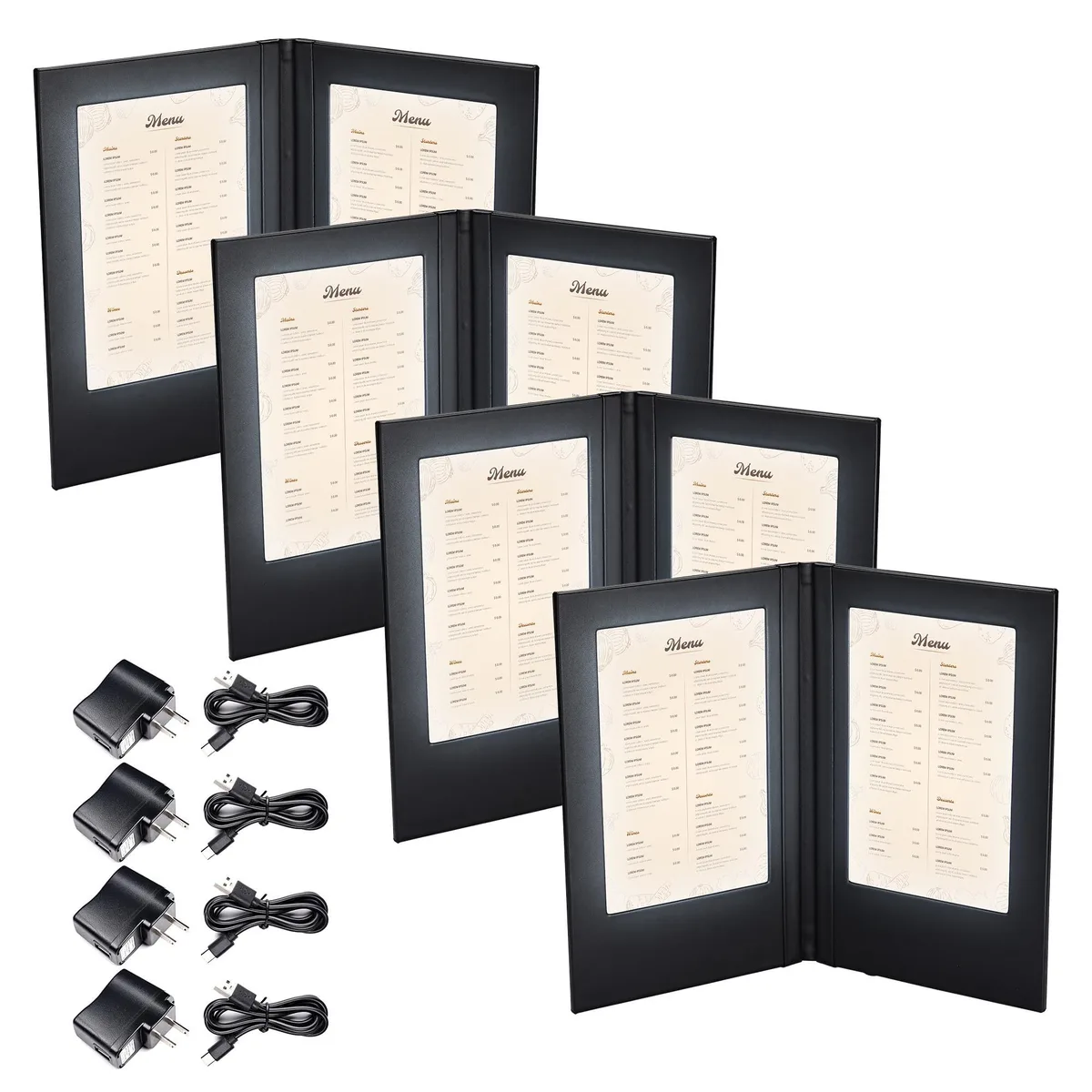 Yescom USA, Inc. Yescom USA, Inc. 26MNC023-2PA5X4 LED Backlit Menu Holder A5 5.8x8.3" 4 Pack accessory — product photo