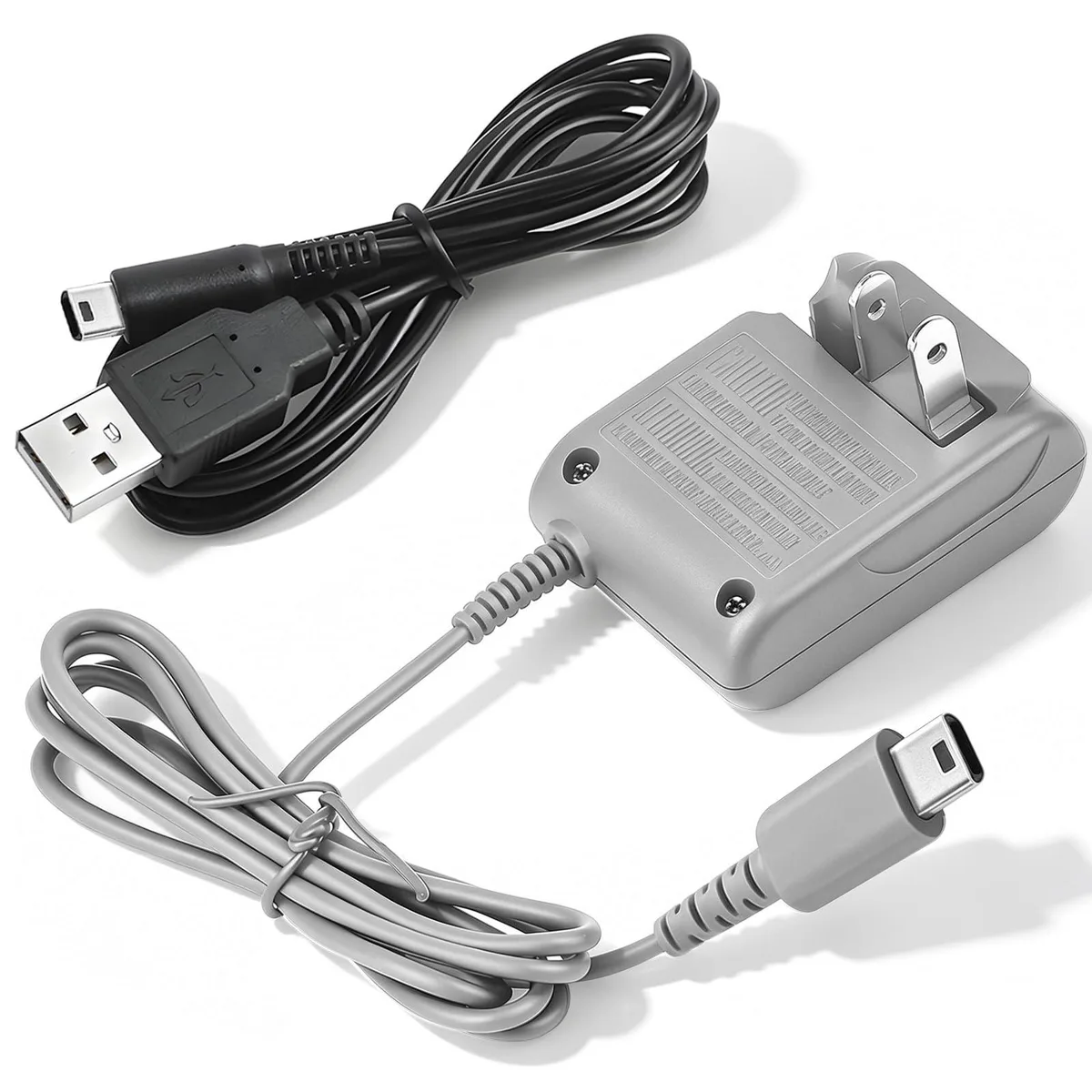  Vranzoral 10 DS Lite Charger Kit Grey 44 USB Cable 100-240V 5.2V 450mA — product photo