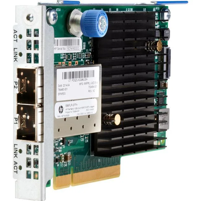 HPE HPE 556FLR-SFP 10Gb 2-port FlexFabric network card — product photo
