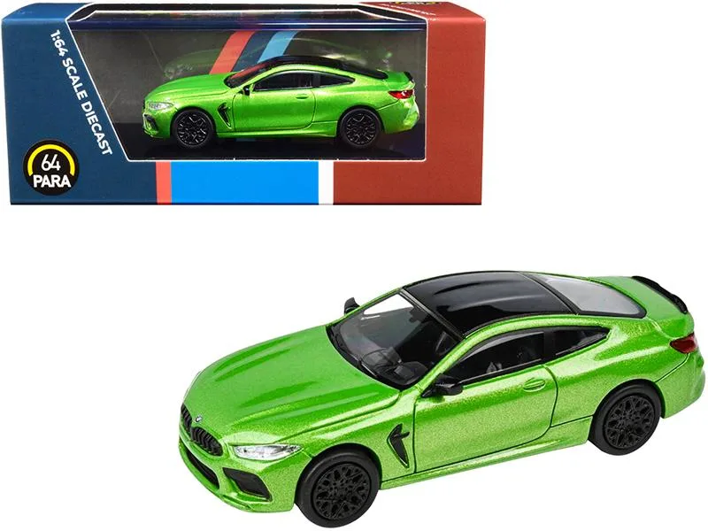 Paragon Paragon BMW M8 Coupe Java Green Metallic Black Top 1/64 Diecast Vehicle PA-55216 — product photo