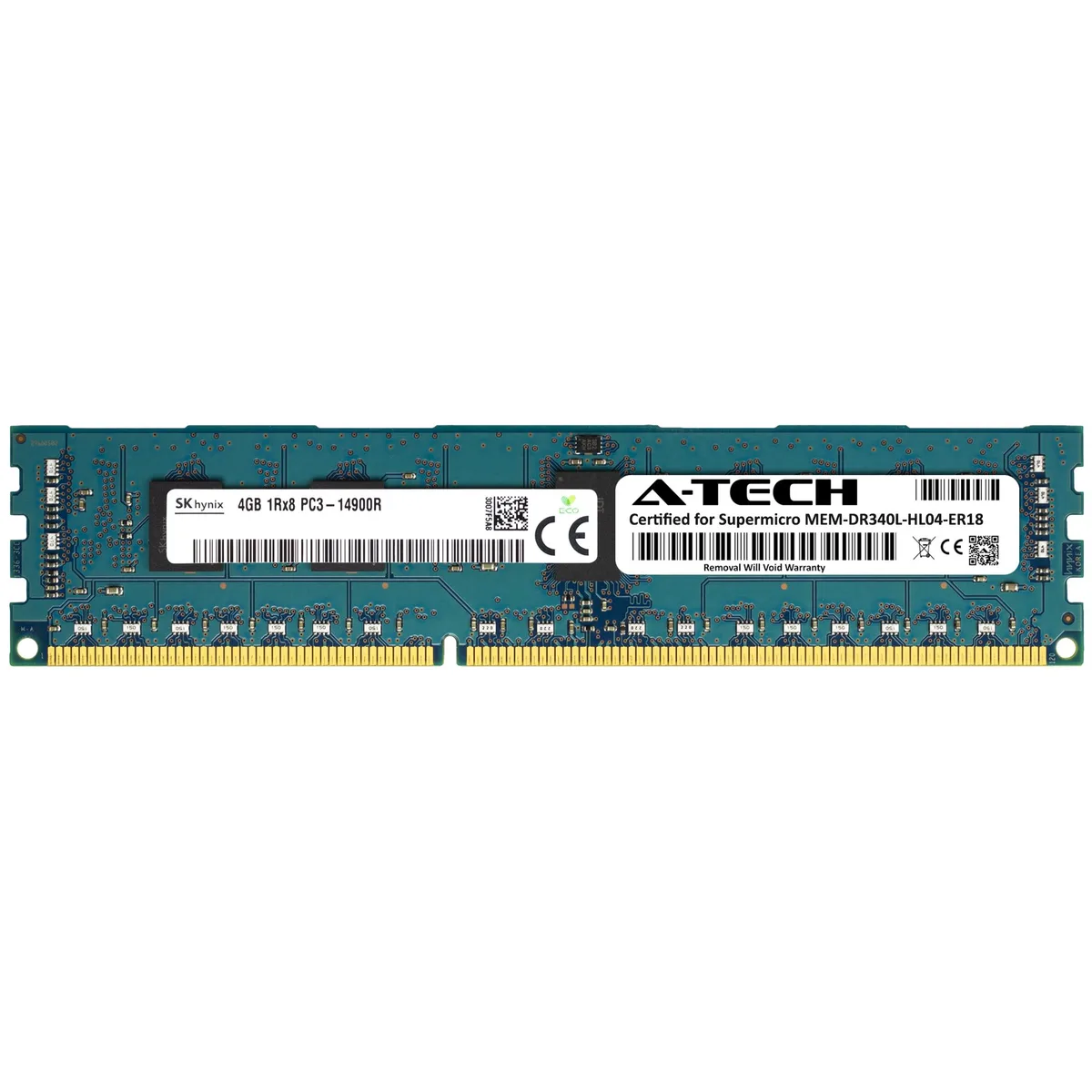 A-Tech A-Tech 4GB DDR3 1866 ECC RDIMM 240-Pin 1Rx8 Supermicro Certified — product photo