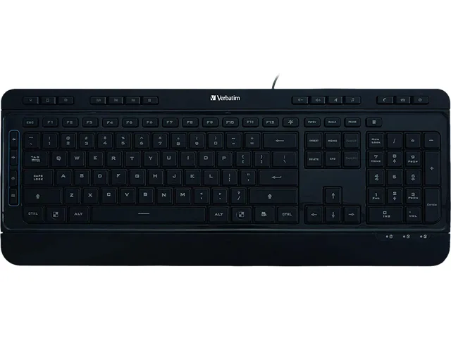 VERBATIM Verbatim 99789 Illuminated Wired Keyboard — product photo