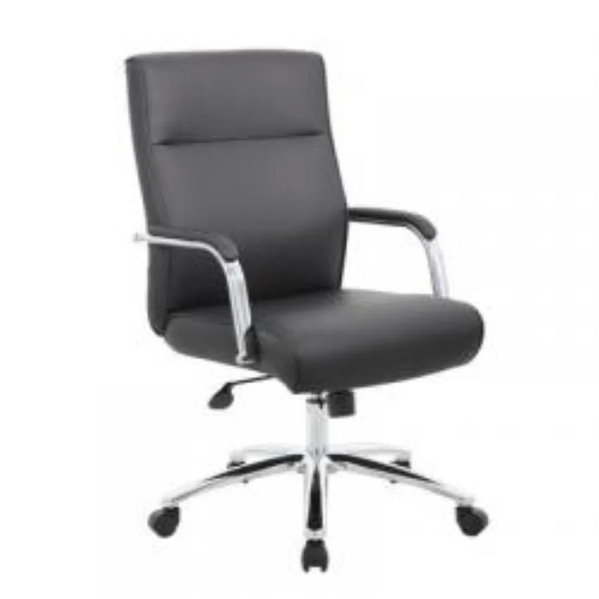 BOSS Office Products BOSS Office Products B696C-BK office chair, 27" chrome base — product photo