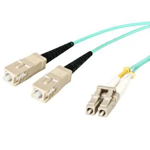STARTECH STARTECH A50FBLCSC5 fibre optic cable 50/125 µm 16.4 ft LC SC aqua — product photo