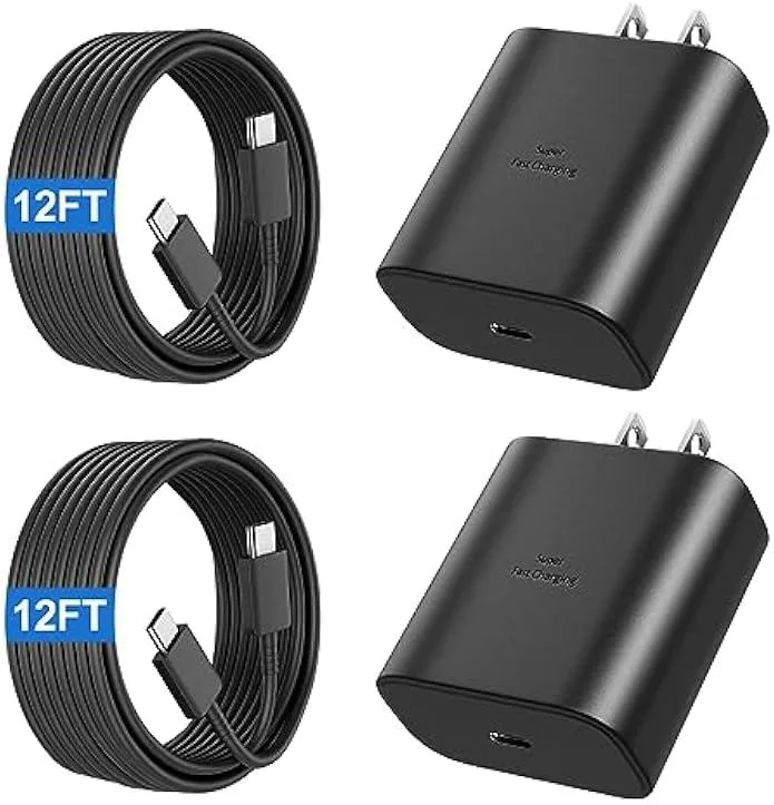 TAURKENAM TAURKENAM 45W USB-C Super Fast Charger Kit with 12FT Cable 2Pack — product photo