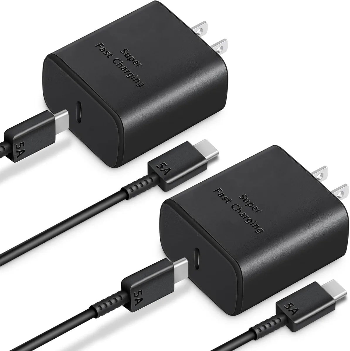 Elestur Elestur 45W USB-C Charger 2 Pack 6 ft Cable for Galaxy S22 S23 S24 S25 S26 Ultra — product photo