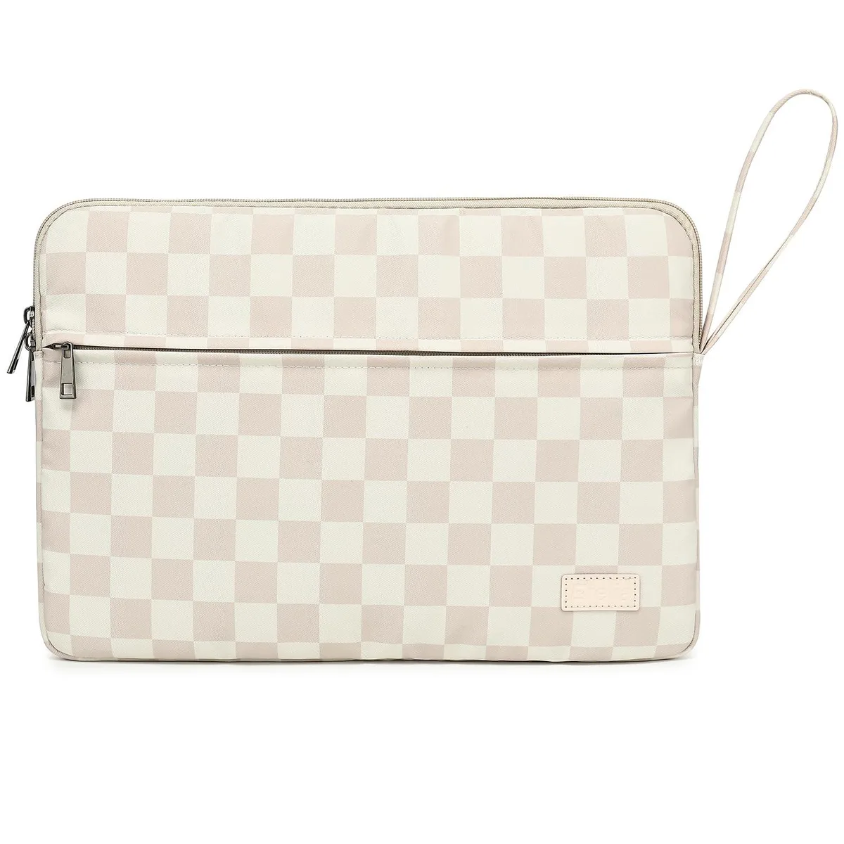 DACHEE Laptop Sleeve 14 inch Khaki Checkered — product photo