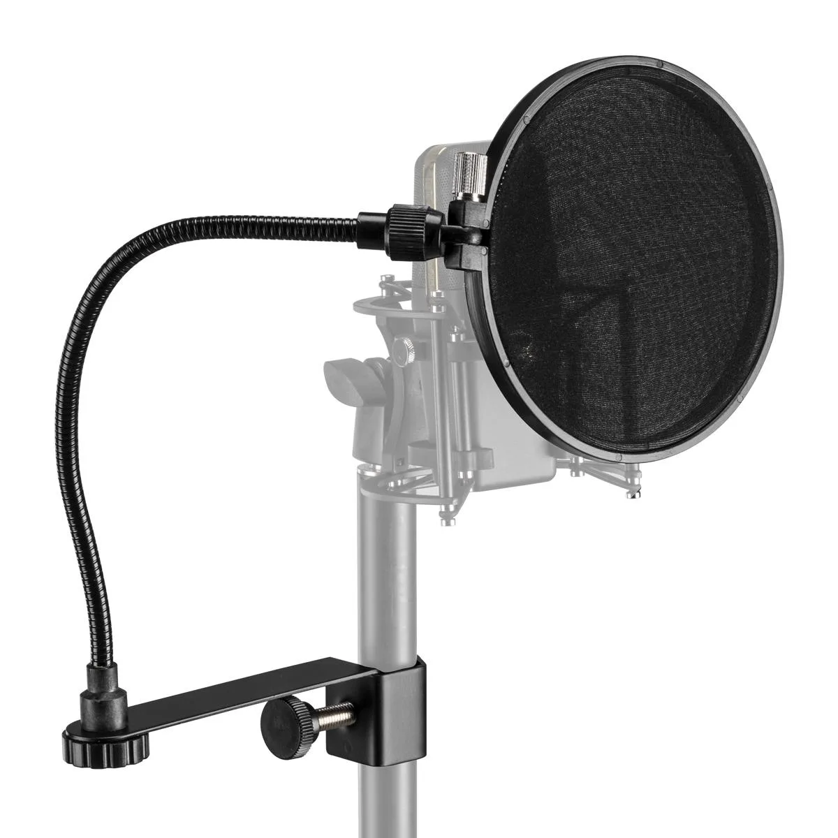 Hammer Anvil Hammer Anvil Pop Filter with Gooseneck and Adjustable Knob (Clamp On) — product photo