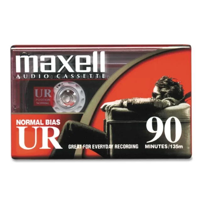 maxell maxell 108510 UR Type I Audio Cassette 90 min backup media — product photo