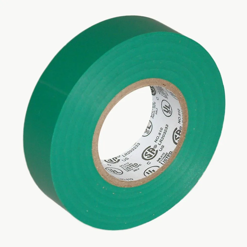 J.V. Converting Company, Inc. J.V. Converting Company, Inc. Colored Electrical Tape Green 3/4 in. x 66 ft. 7 mils — product photo