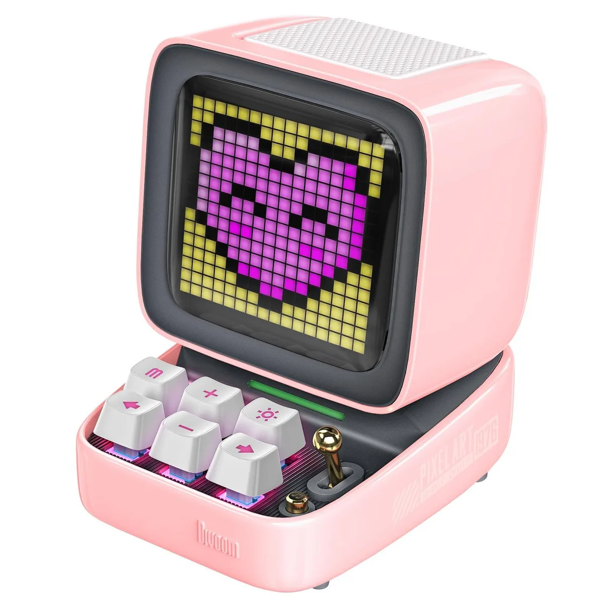  Divoom Ditoo Pro Portable Speaker 16x16 LED Pink — product photo