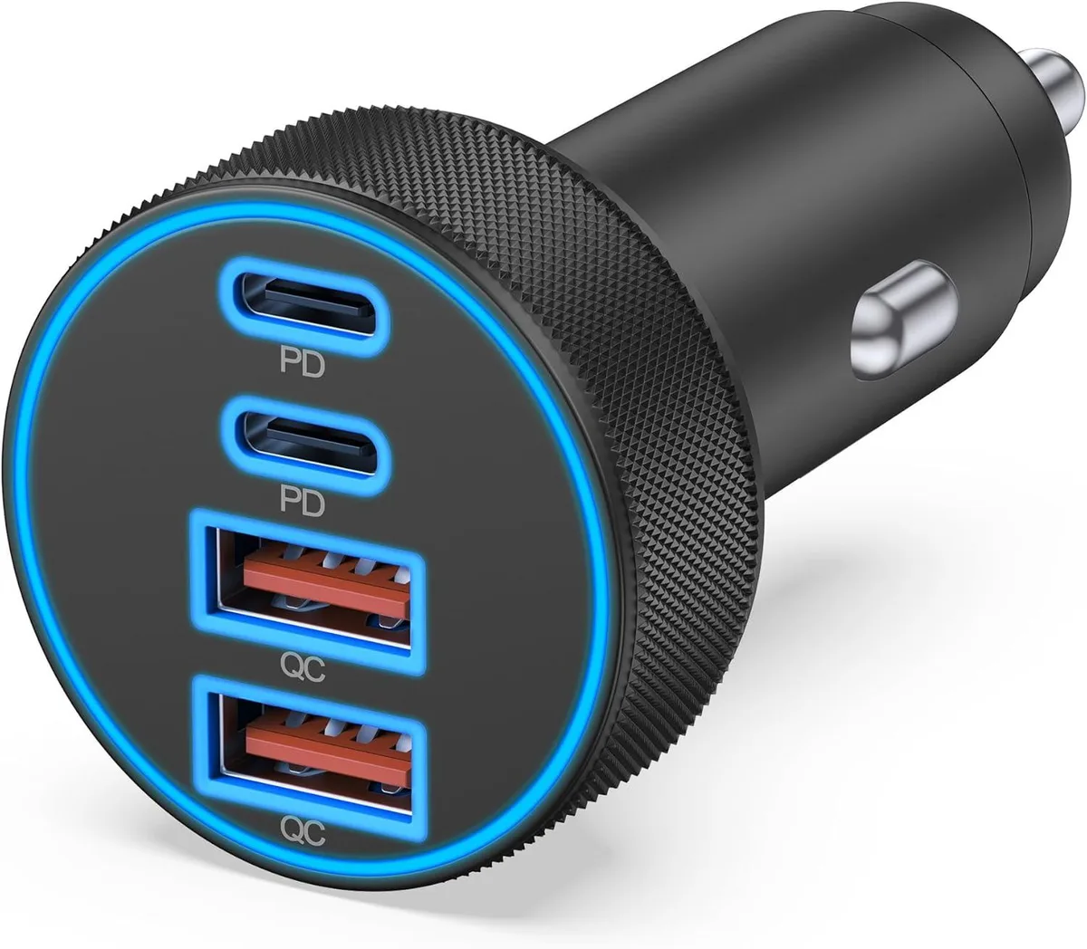 iworkmart iworkmart USB C Car Charger 4-Port 90W Dual 45W USBC USB-A — product photo
