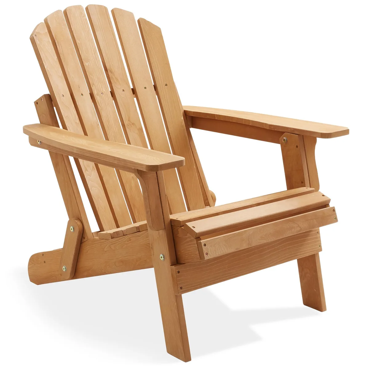 Casafield Casafield Oversized Folding Adirondack Chair Cedar Wood Beige — product photo